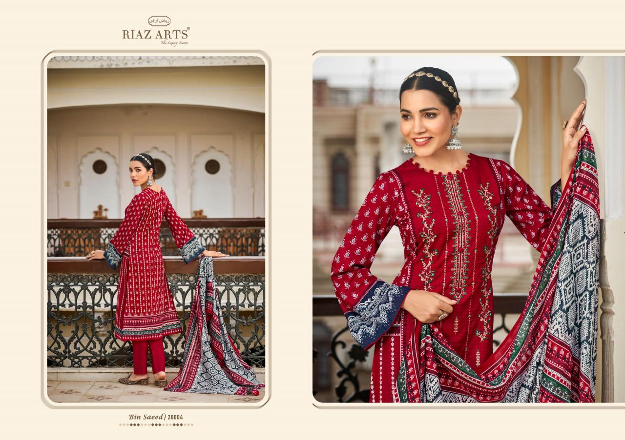 riaz artz bin saeed vol 3 pakistani printed cotton salwar suits