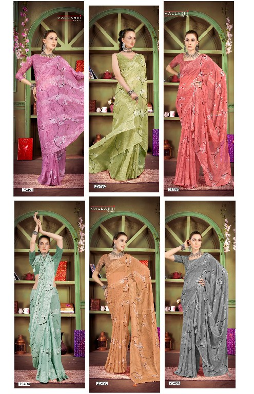 Vallabhi Deepsy Vol-5 Wholesale Georgette Fabrics Indian Sarees