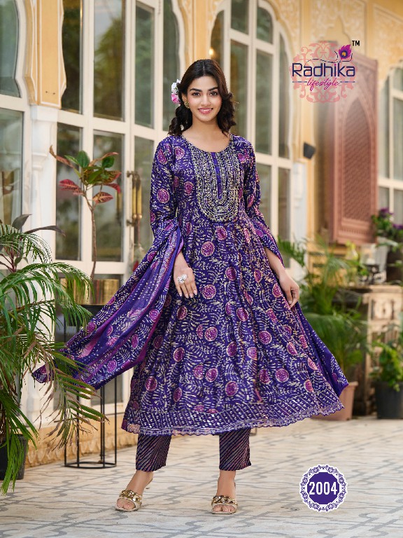 Radhika Kalki Vol-2 Wholesale Kurti Gown With Pant And Dupatta