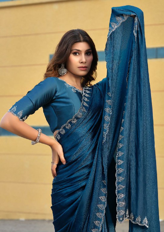 Kashvi Sapphire Vol-1 Wholesale Soft Silk With Jharkan Work Festive Sarees