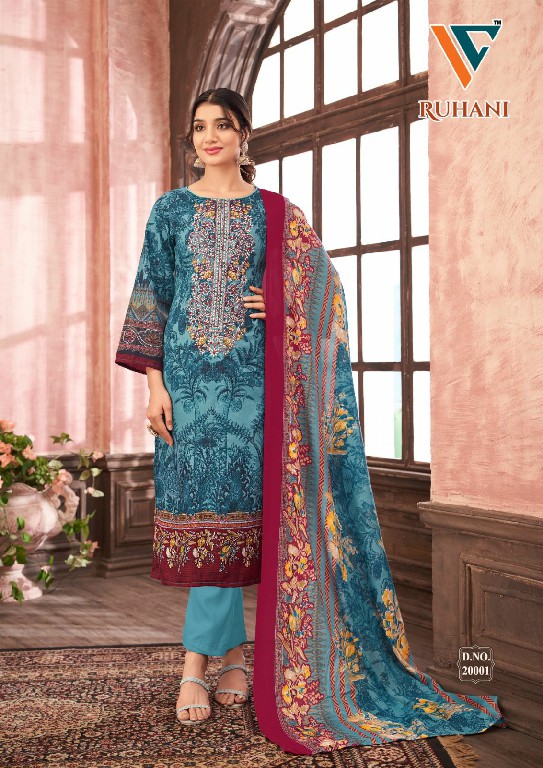 Vandana Ruhani Vol-20 Wholesale Embroidery Neck Work Dress Material