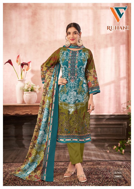 Vandana Ruhani Vol-20 Wholesale Embroidery Neck Work Dress Material