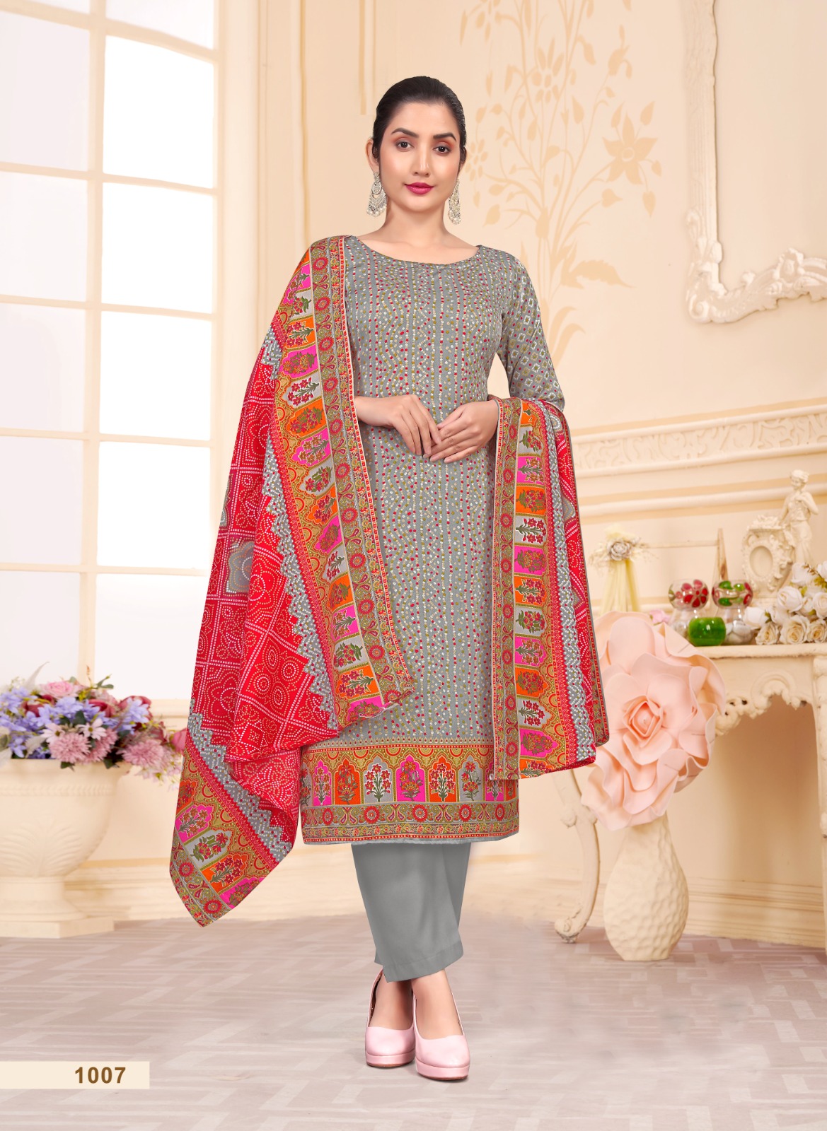 SAT Pashmina Shawl Suit Vol-18 Wholesale Pashmina Winter Dress Material