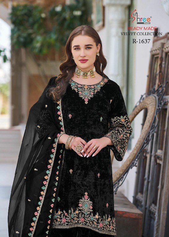 Shree Fabs R-1637 Wholesale 11000 Velvet Readymade Pakistani Concept Suits