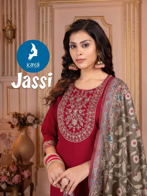 kaya jassi unique design roman silk plus size readymade suits