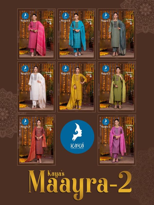 kaya maayra vol 2 attractive colour fancy big size readymade suits