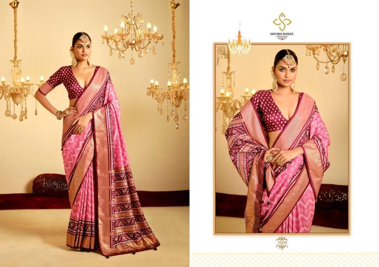 shubh shree creation nivetham vol 2 tusser silk best saree online