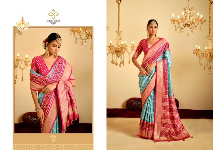 shubh shree creation nivetham vol 2 tusser silk best saree online