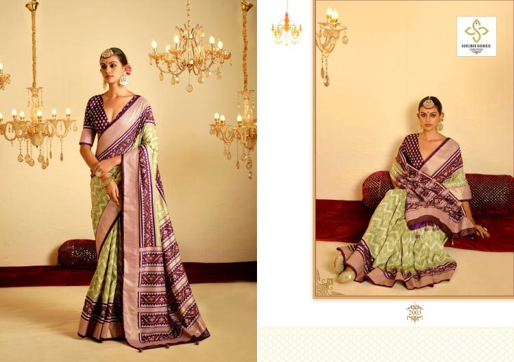 shubh shree creation nivetham vol 2 tusser silk best saree online