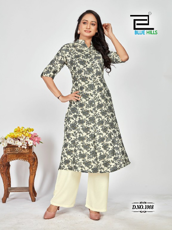 blue hills maher fullstitch rayon printed plus size princess cut kurti