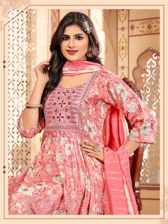 mahendra fashion ruhi vol 5 capsule print readymade casual nayra suit