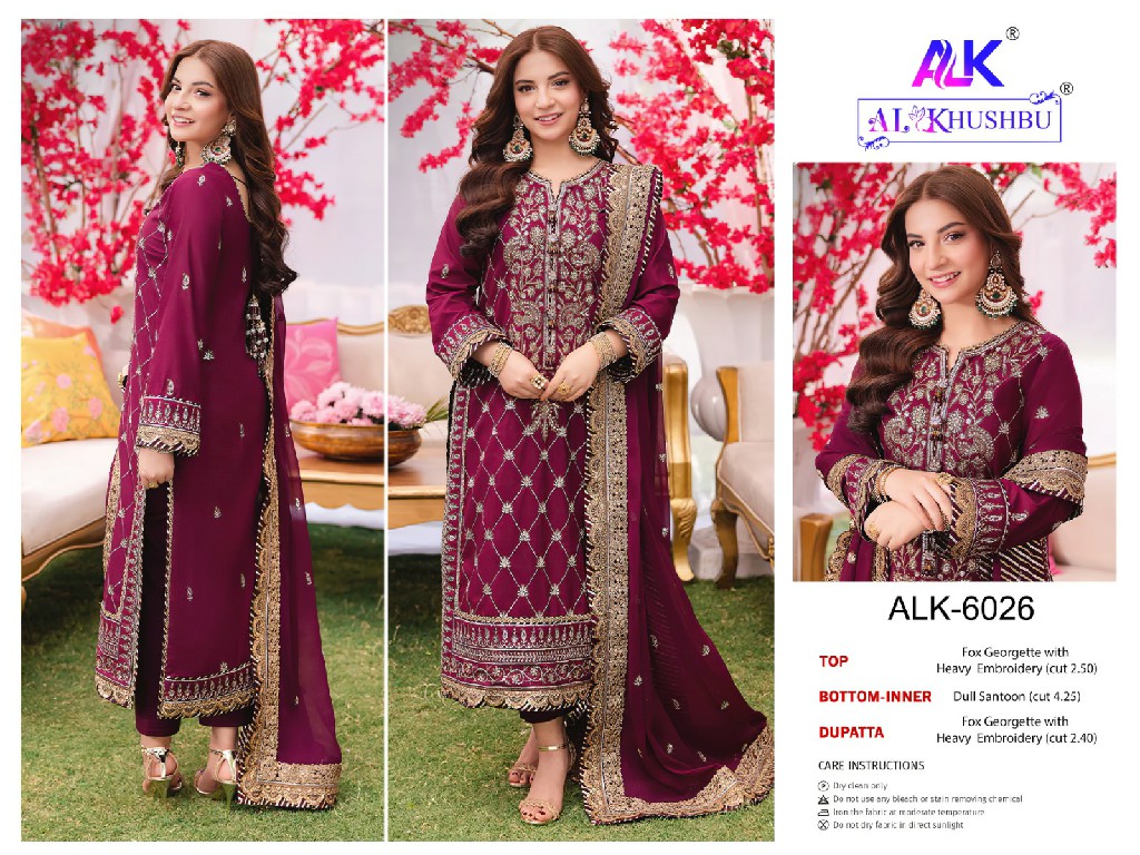 al khushbu zahra rubab vol 2 embroidery georgette pakistani suits