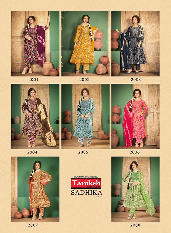 taniksh sadhika vol 2 rayon hit design full stitch ladies suit