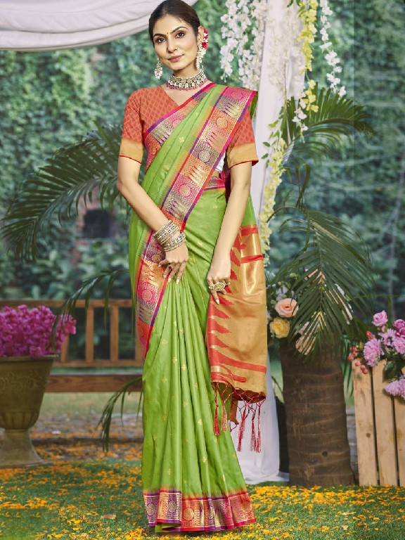 bunawat divya prabha silk wedding festival wear silk fabric saree collection