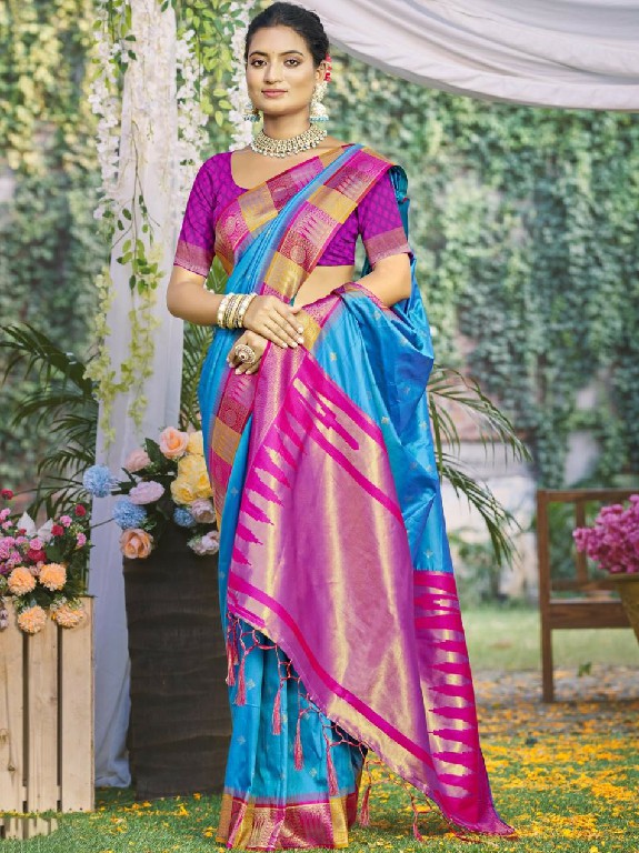 bunawat divya prabha silk wedding festival wear silk fabric saree collection