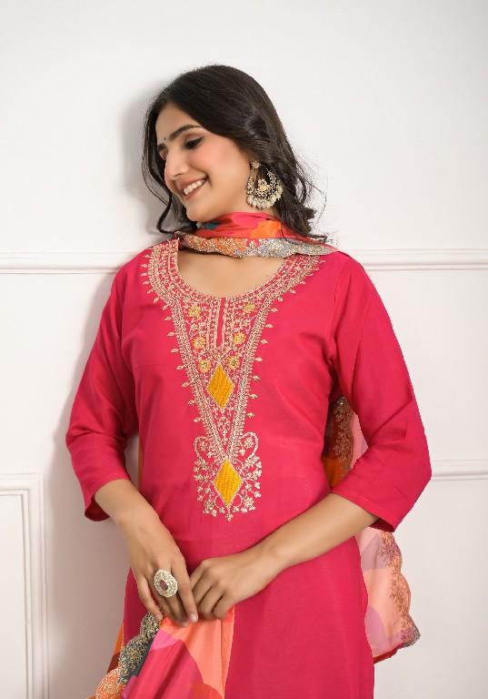 Tanisha Vol-16 Wholesale Viscose Fabrics Readymade 3 Piece Salwar Suits