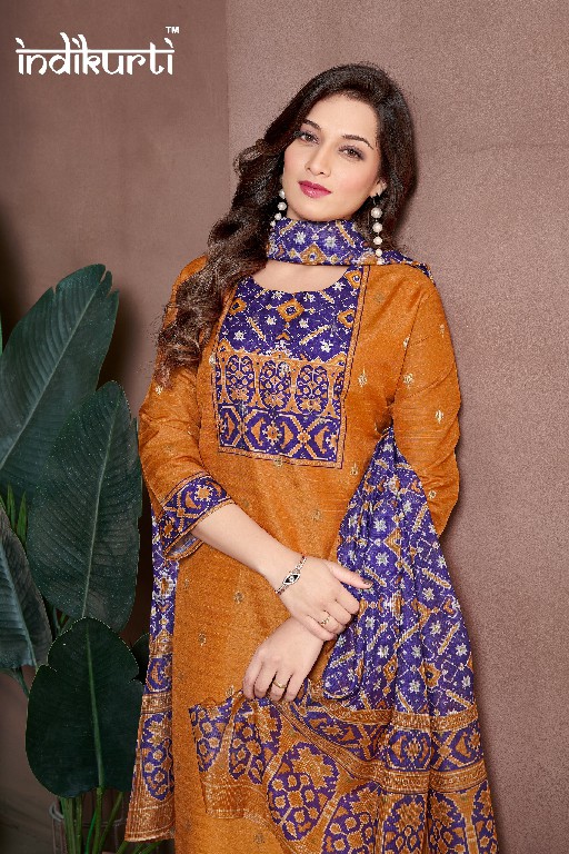 Indikurti Soniya Vol-2 Wholesale Tusser Jacquard Readymade Salwar Suits Combo