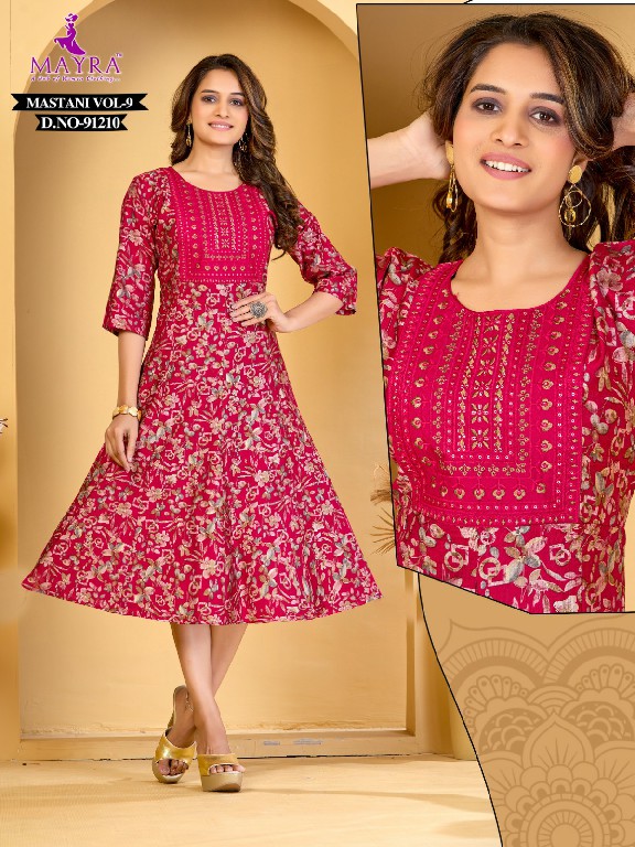 mayra fashion mastani vertican fully stitch classic long kurtis