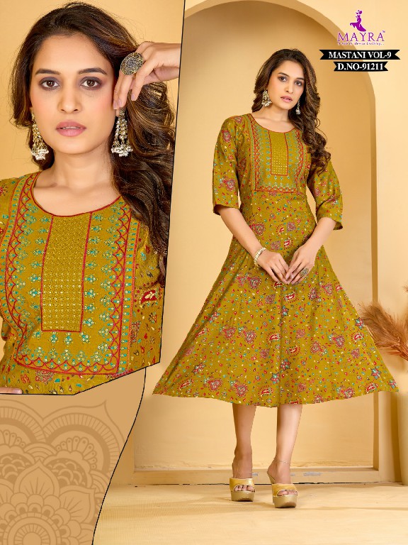 mayra fashion mastani vertican fully stitch classic long kurtis