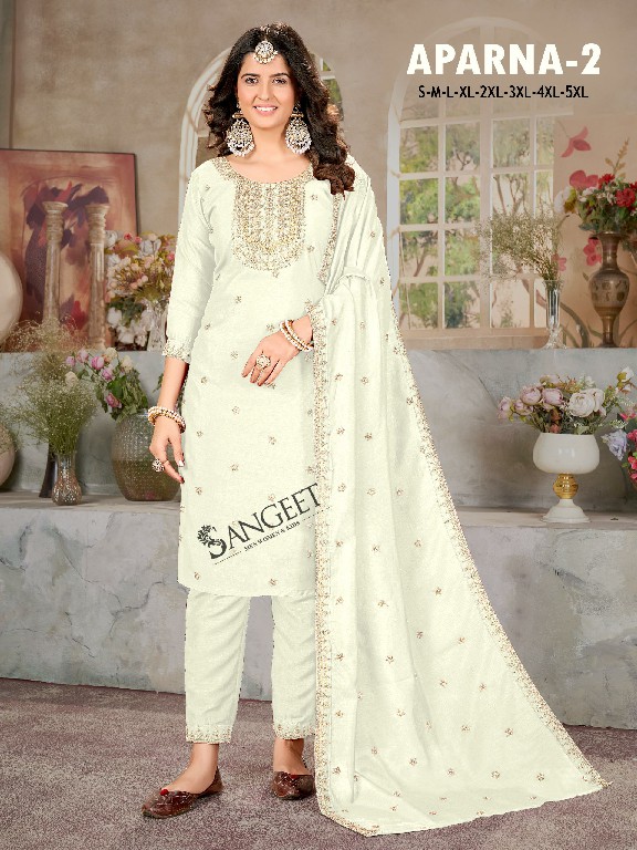 Sangeet Aparna Vol-2 Wholesale Vichitra Silk Top With Pant And Dupatta