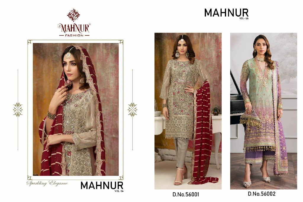 Mahnur Vol-56 Wholesale Indian Pakistani Salwar Suits