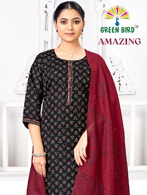 Green Bird Amazing Wholesale Readymade Cotton Salwar Suits