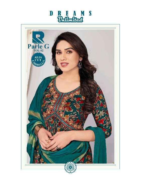 Raashi Parle G Vol-2 Wholesale Alia Cut Kurti With Pant And Dupatta