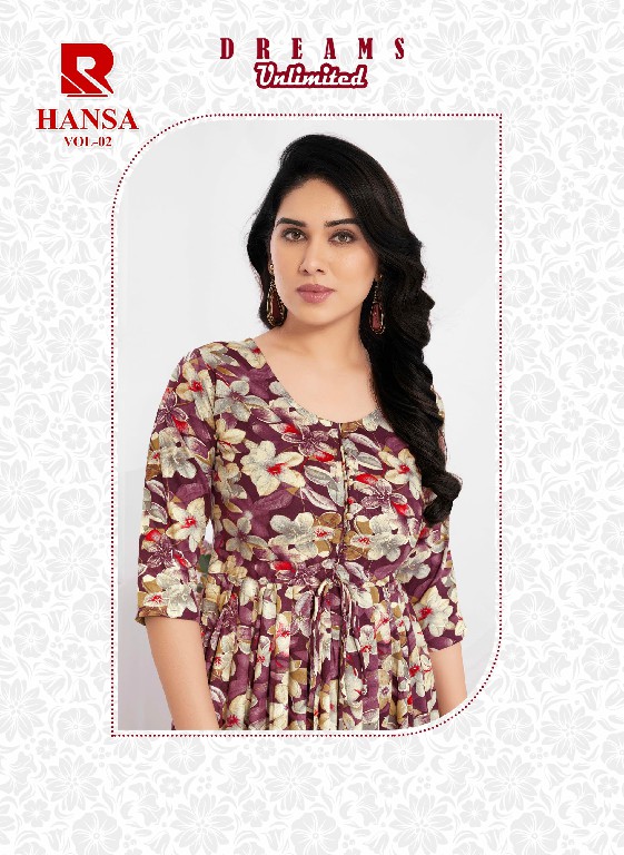 Raashi Hansa Vol-2 Wholesale Trendy And Stylish Anarkali Kurtis