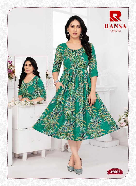 Raashi Hansa Vol-2 Wholesale Trendy And Stylish Anarkali Kurtis