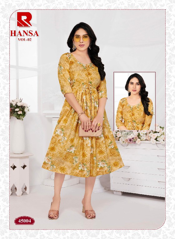 Raashi Hansa Vol-2 Wholesale Trendy And Stylish Anarkali Kurtis