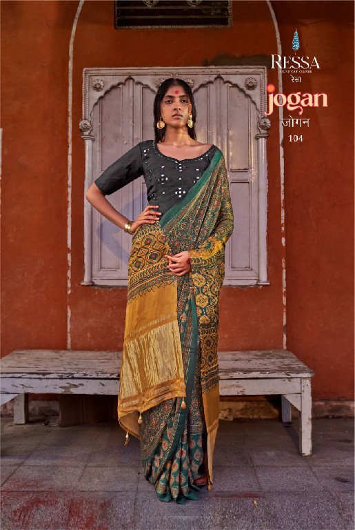 Ressa Jogan Wholesale Gajji Lagdi Patrta Festive Indian Sarees