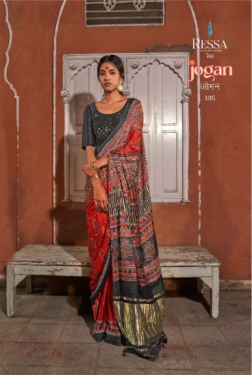 Ressa Jogan Wholesale Gajji Lagdi Patrta Festive Indian Sarees