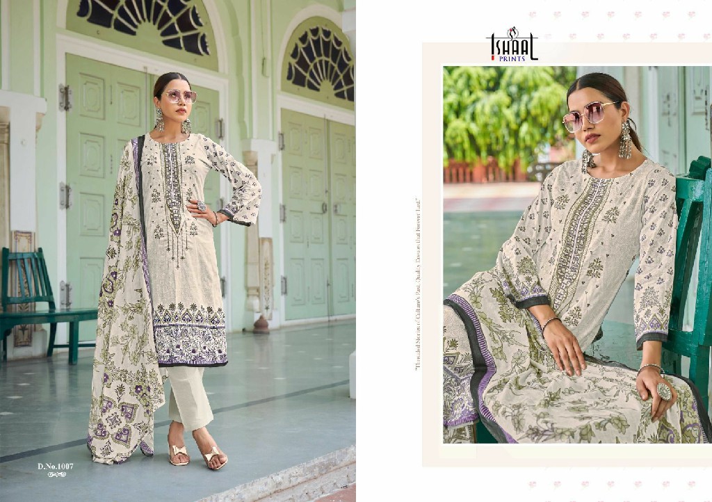 Ishaal Embroidered Combo 2024 Wholesale Lawn Embroidered Dress Material