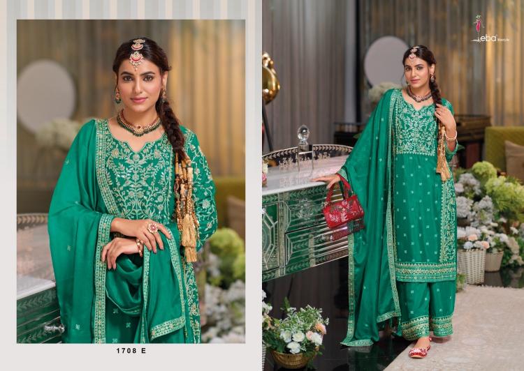 eba lifestyle shayoni color edition 2 designer embroidery chinon readymade plazzo suits
