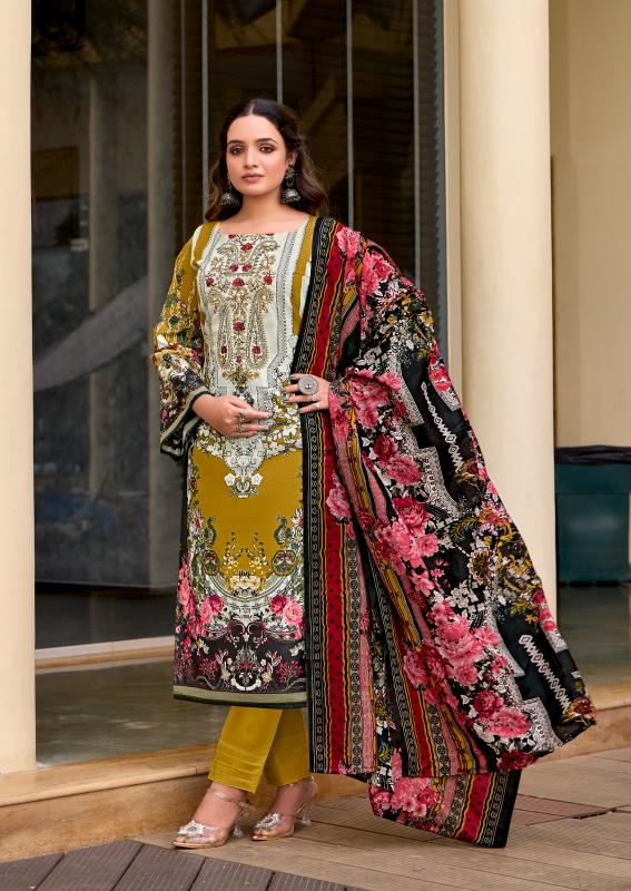 levisha launch naira nx vol 11 cemric cotton print with embroidery salwar kameez