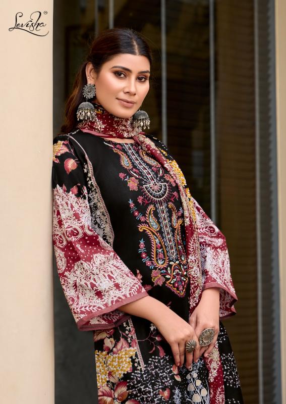levisha launch naira nx vol 11 cemric cotton print with embroidery salwar kameez