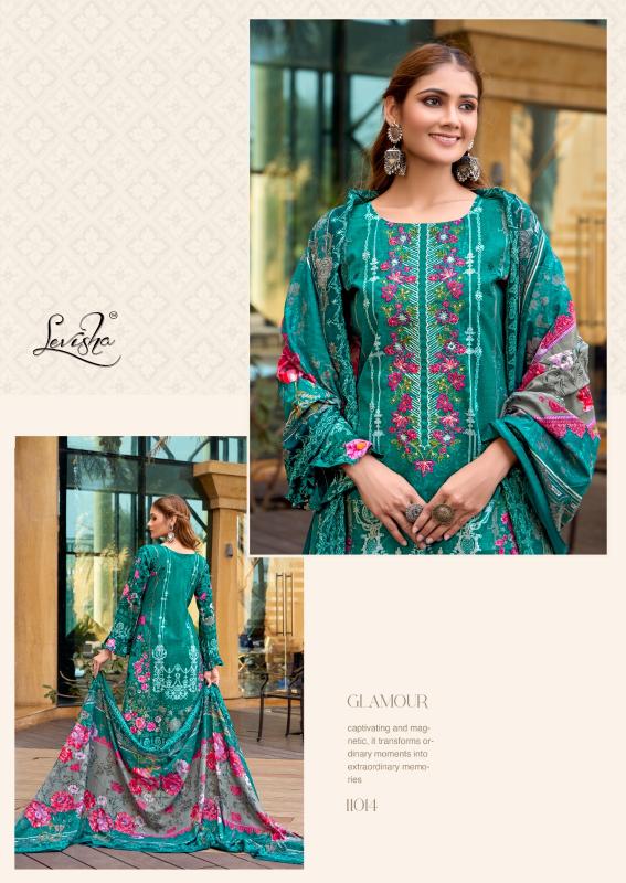 levisha launch naira nx vol 11 cemric cotton print with embroidery salwar kameez