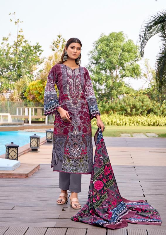 levisha launch naira nx vol 11 cemric cotton print with embroidery salwar kameez