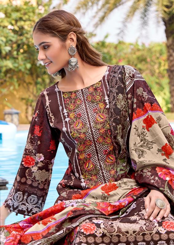 levisha launch naira nx vol 11 cemric cotton print with embroidery salwar kameez