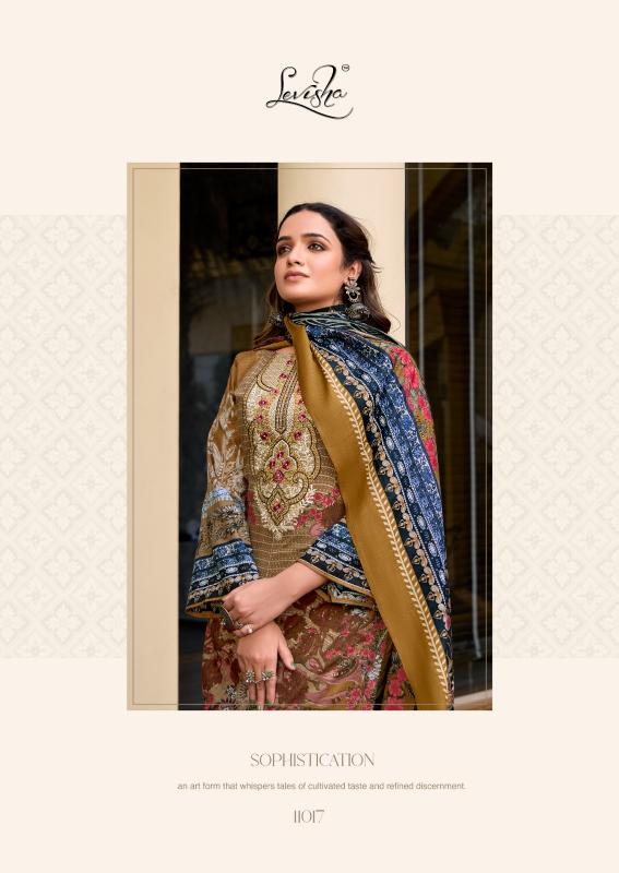 levisha launch naira nx vol 11 cemric cotton print with embroidery salwar kameez