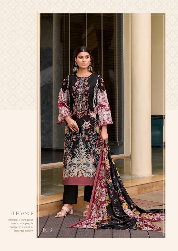 levisha launch naira nx vol 11 cemric cotton print with embroidery salwar kameez