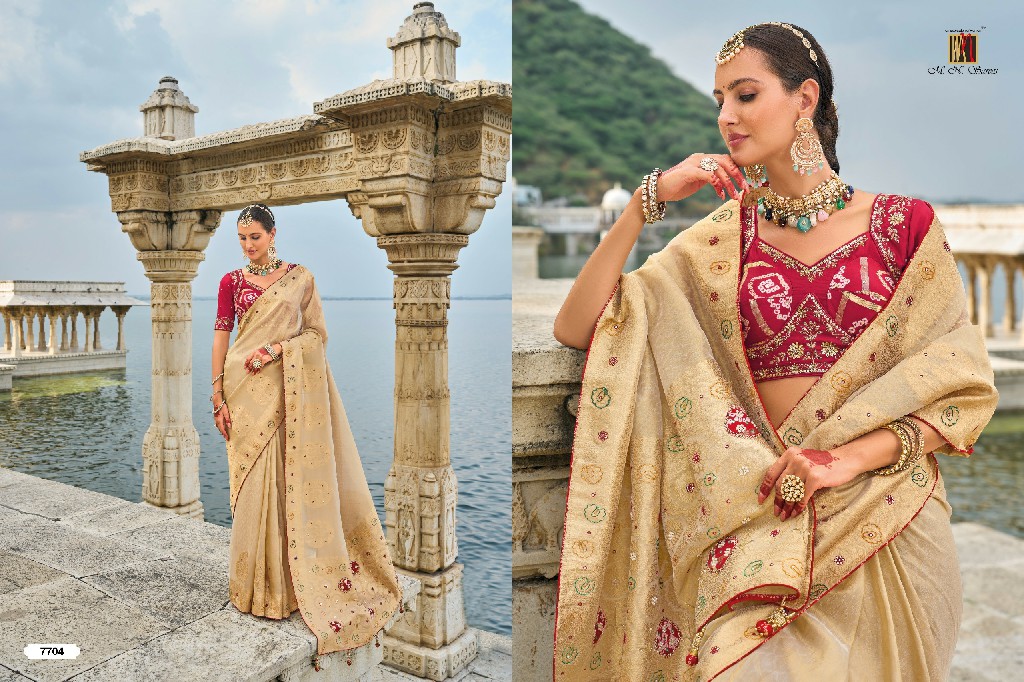 shahi poshak vol 2 by mn 7701-7711 hit design saree with blouse
