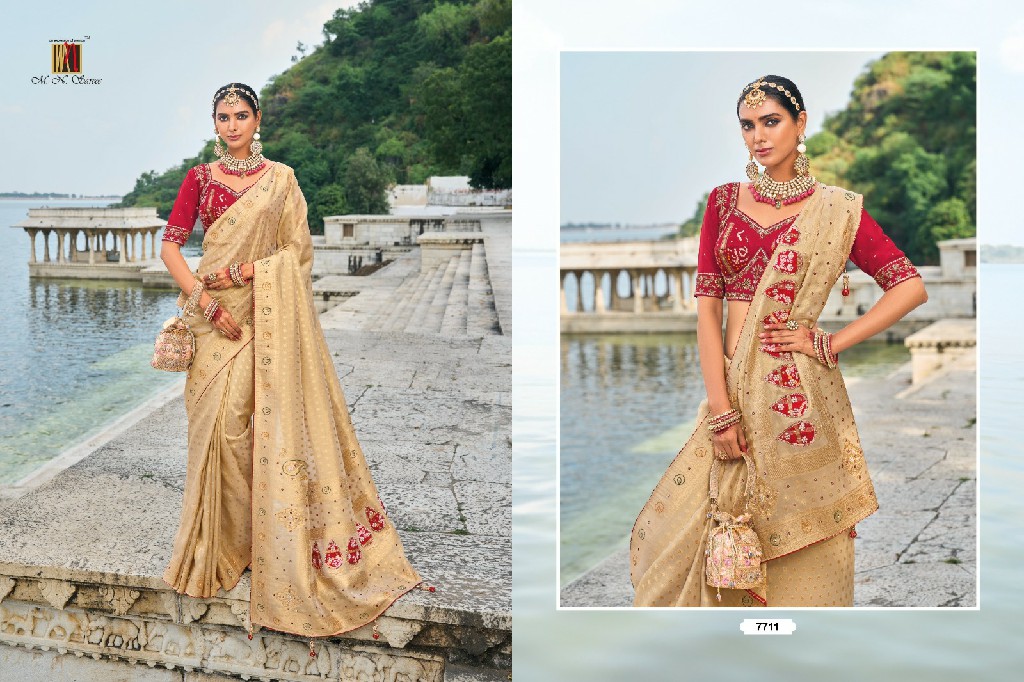 shahi poshak vol 2 by mn 7701-7711 hit design saree with blouse