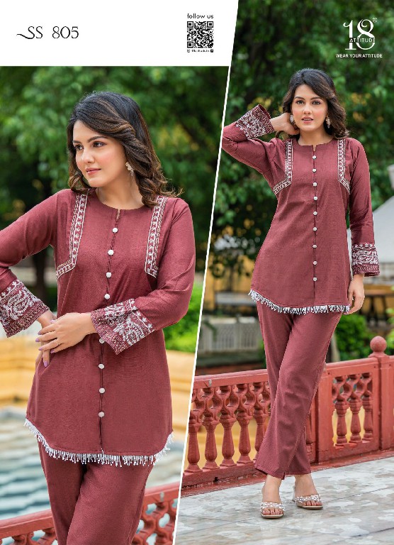 sho shaa vol 8 by 18 attitude readymade premium viscose cord-sets