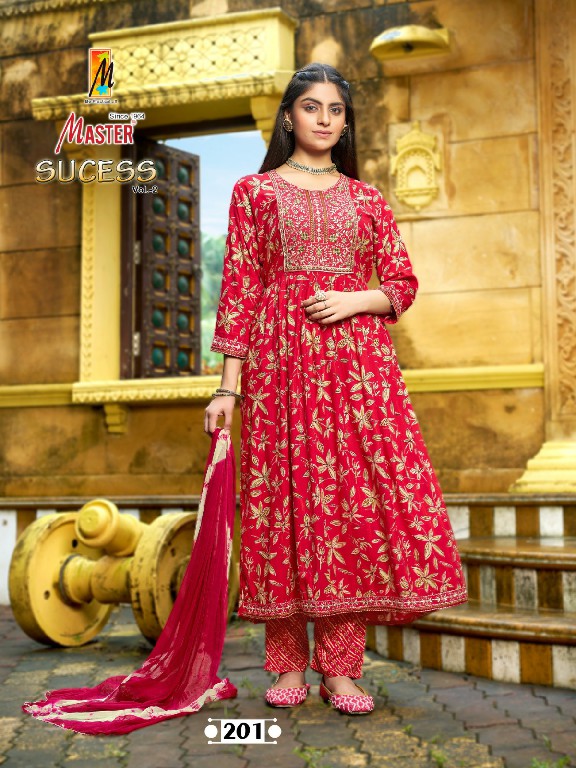 master sucess vol 2 rayon attractive look fully stitch dress