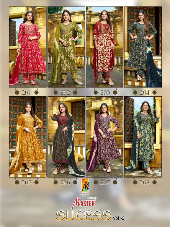 master sucess vol 2 rayon attractive look fully stitch dress