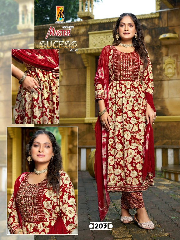 master sucess vol 2 rayon attractive look fully stitch dress