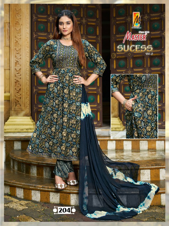 master sucess vol 2 rayon attractive look fully stitch dress