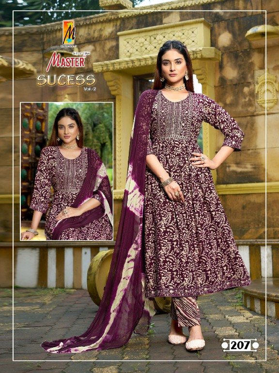 master sucess vol 2 rayon attractive look fully stitch dress