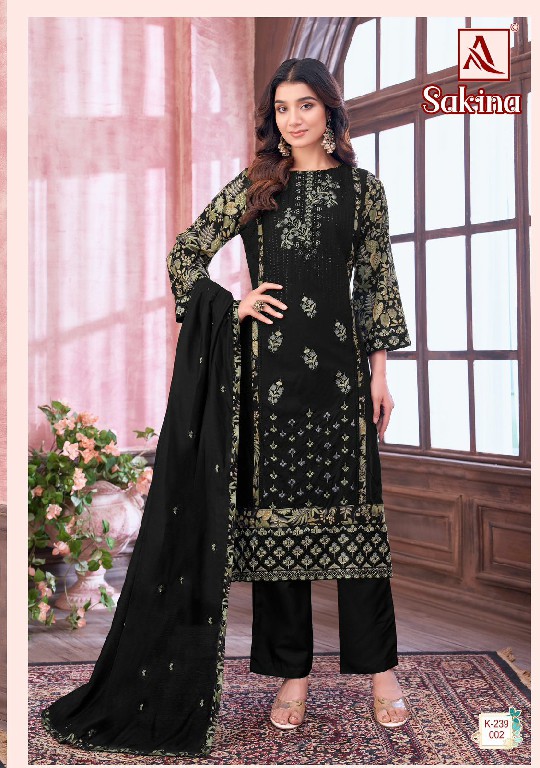 alok suit present sakina viscose reyon embroidery salwar kameez